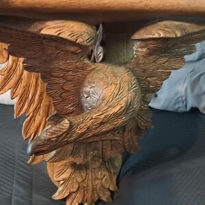 RARE INTRICATELY CARVED EAGLE SHELF